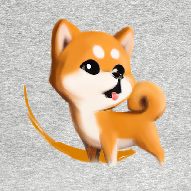 Cute Shiba Inu Drawing by Play Zoo